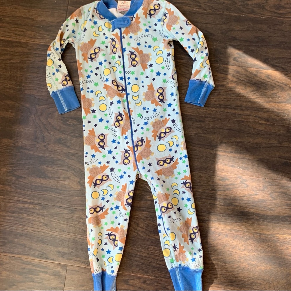 Hanna Andersson Owl Pajamas 18-24mo Organic Cotton